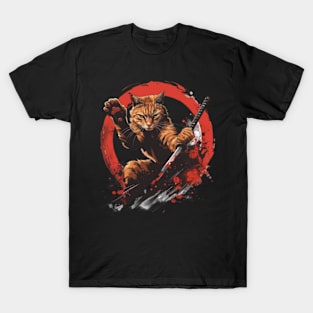 Cat Ninja Secrets Whiskered Mastery T-Shirt